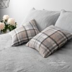 JARA Housse de coussin grise