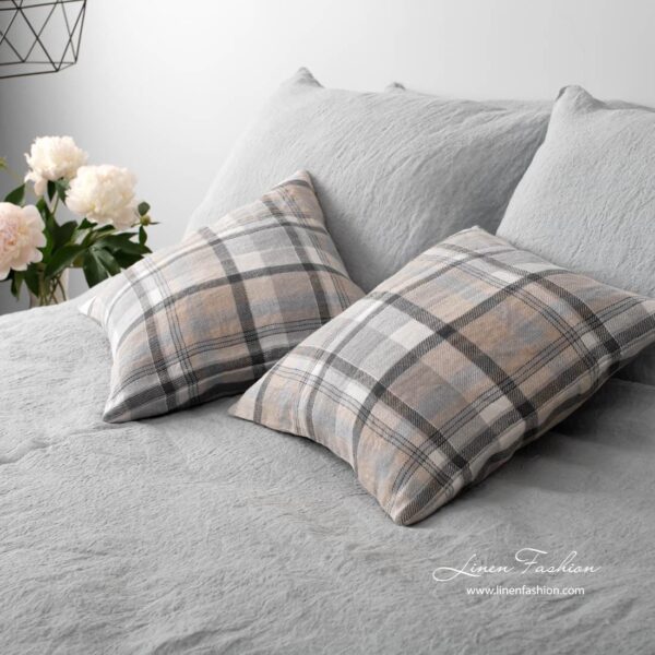 JARA Housse de coussin grise – Image 3
