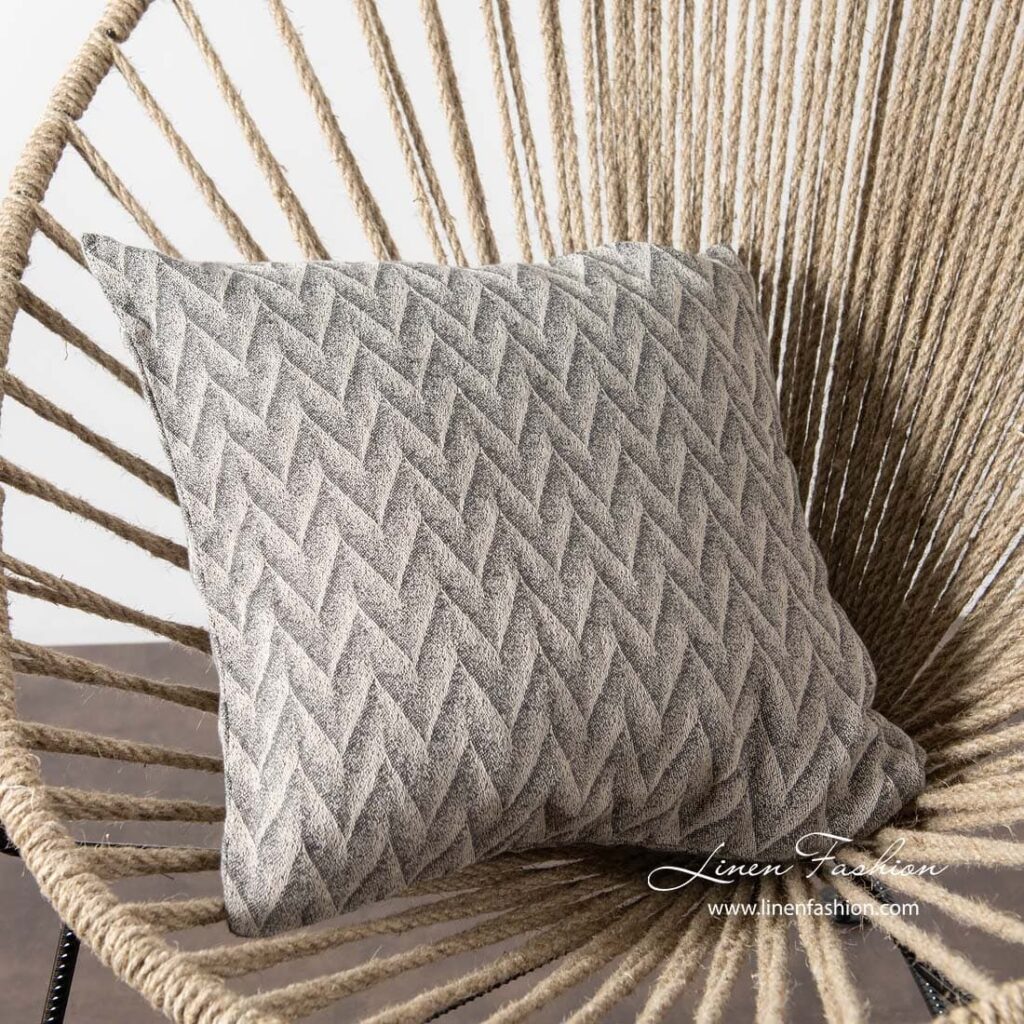 JAPAN Housse de coussin grise 1 JAPAN Housse de coussin grise
