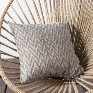 JAPAN Housse de coussin grise 5 JAPAN Housse de coussin grise