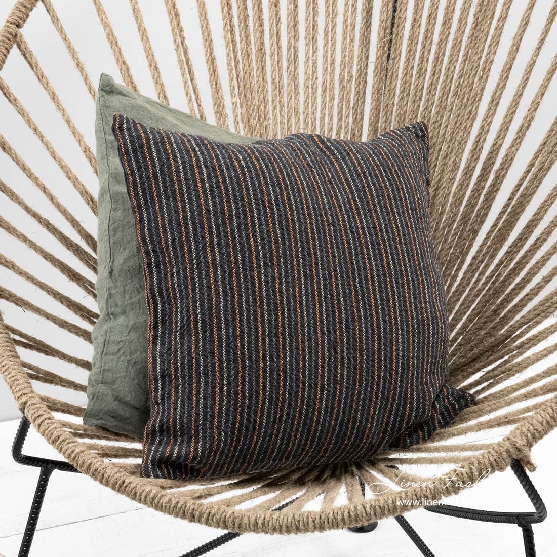 ADA Housse de coussin gris