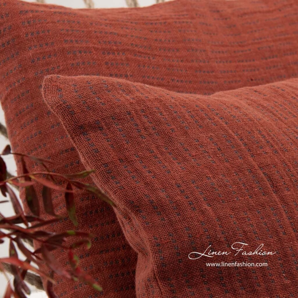 TERRA Housse de coussin rouge 2 TERRA Housse de coussin rouge – Image 2