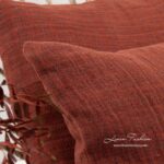 TERRA Housse de coussin rouge