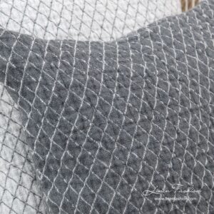 SIENNA Housse de coussin grise 6 SIENNA Housse de coussin grise