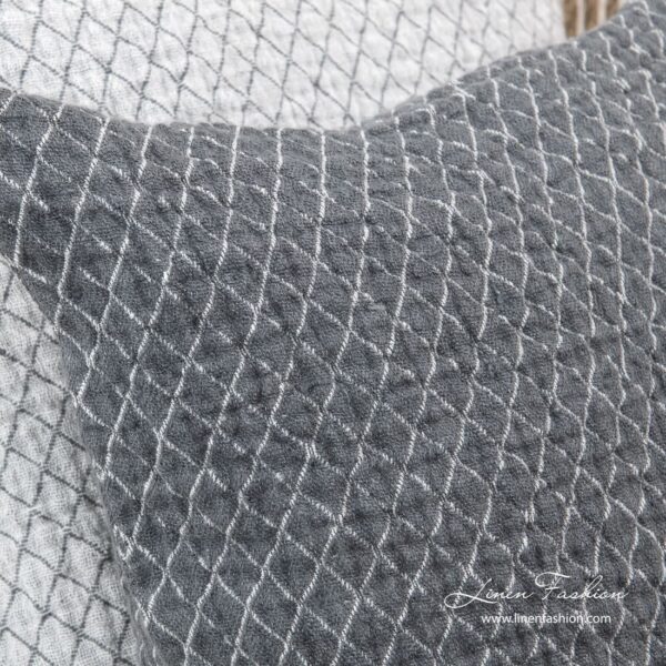 SIENNA Housse de coussin grise – Image 2