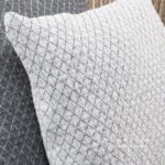 SIENNA Housse de coussin blanche