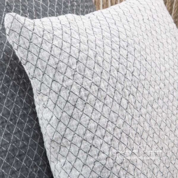 SIENNA Housse de coussin blanche – Image 2