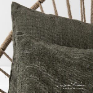 MOSSA Housse de coussin kaki vert 9 MOSSA Housse de coussin kaki vert