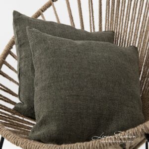 MOSSA Housse de coussin kaki vert 7 MOSSA Housse de coussin kaki vert