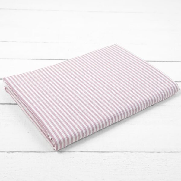 OLDA Drap plat rayures lilas