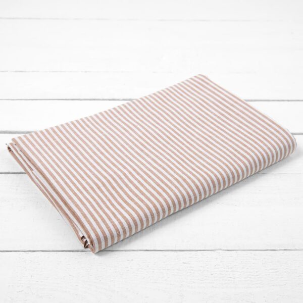 OLDA Drap plat rayures marron