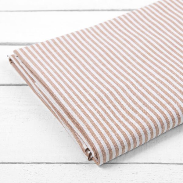 OLDA Drap plat rayures marron – Image 2