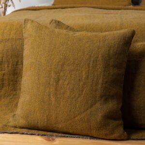 LEILA Housse de coussin jaune