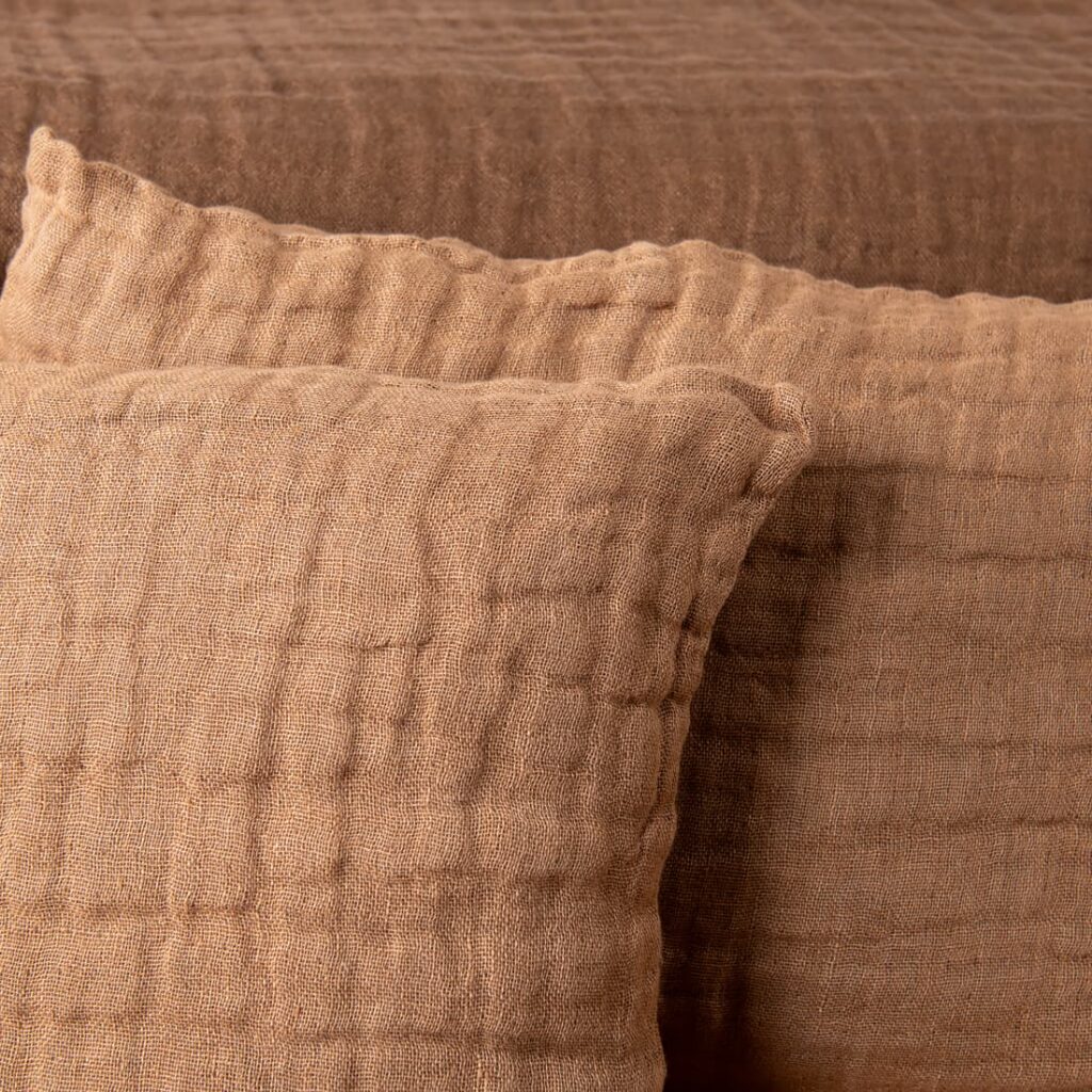 FONDA Housse de coussin marron clair 2 FONDA Housse de coussin marron clair – Image 2