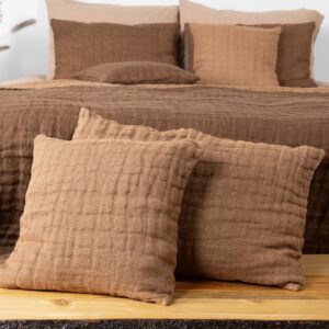 FONDA Housse de coussin marron clair 7 FONDA Housse de coussin marron clair