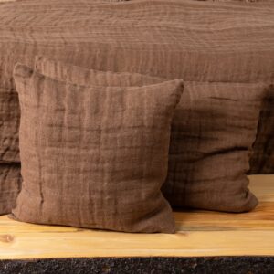 FONDA Housse de coussin marron foncé 7 FONDA Housse de coussin marron foncé