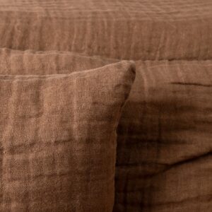 FONDA Housse de coussin marron foncé 8 FONDA Housse de coussin marron foncé