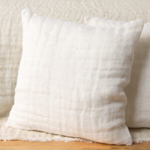 FONDA Housse de coussin blanche