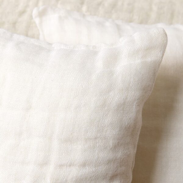 FONDA Housse de coussin blanche – Image 2