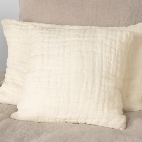 FONDA Housse de coussin crème