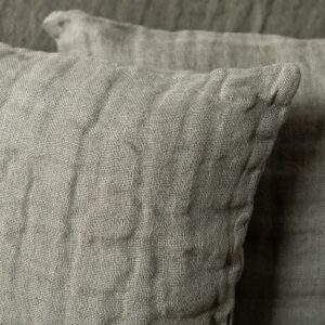 FONDA Housse de coussin grise