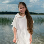 BINGO Poncho blanche