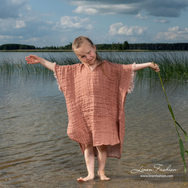 PLAZA Poncho marron