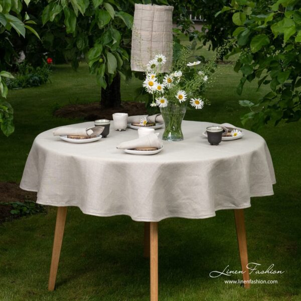 AIRA Nappe ronde/ovale lin naturel
