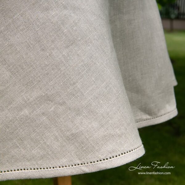 AIRA Nappe ronde/ovale lin naturel – Image 3