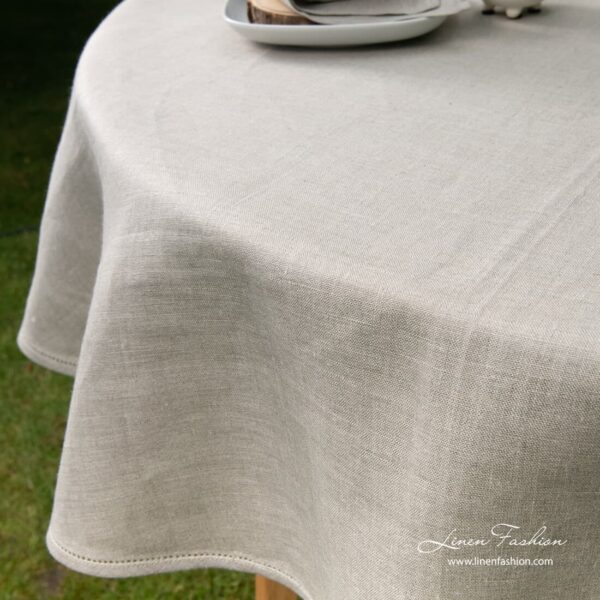 AIRA Nappe ronde/ovale lin naturel – Image 4