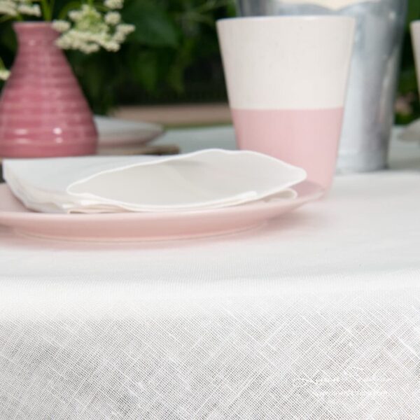 AIRA Nappe ronde/ovale blanche – Image 3