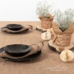 MACADAMIA Serviette de table brun