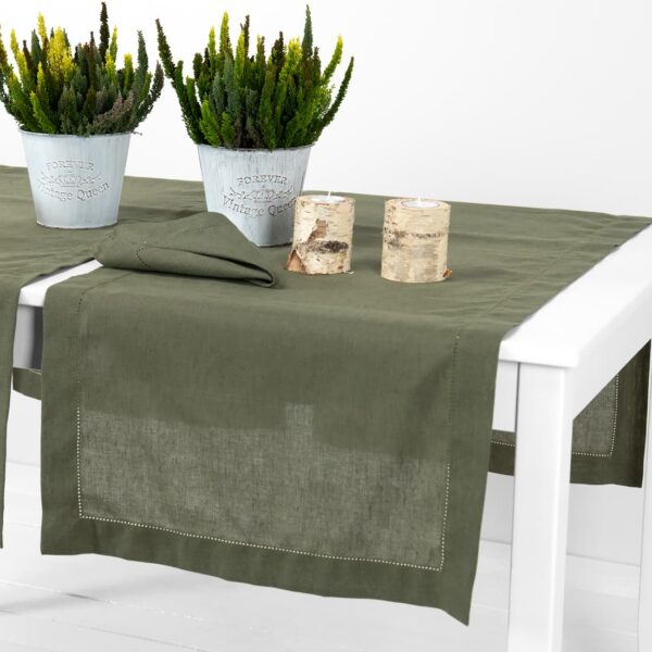 LUNA Chemin de table olive