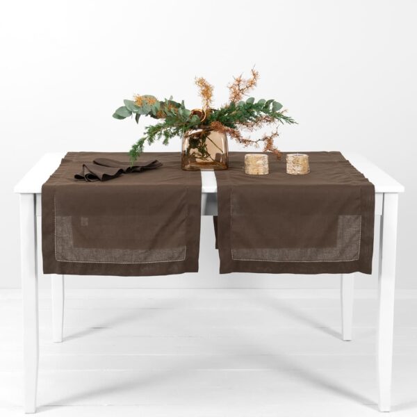 LUNA Chemin de table brun – Image 2