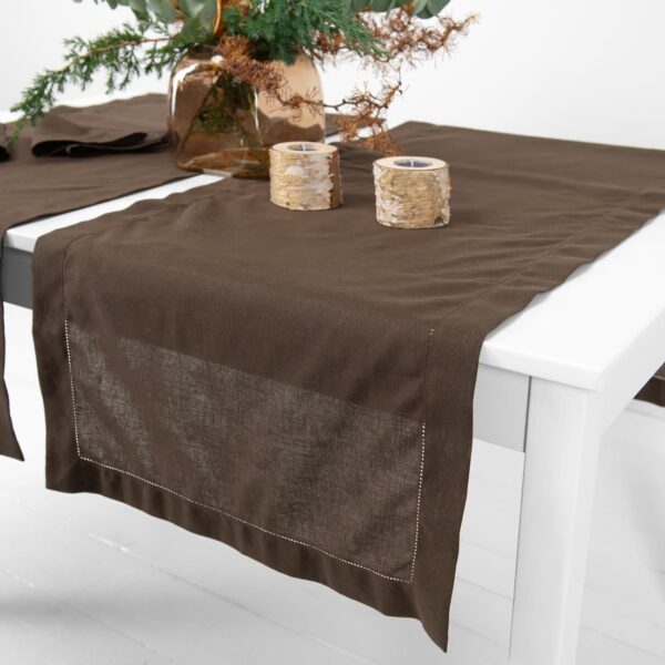 LUNA Chemin de table brun