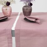 LUNA Chemin de table lilas
