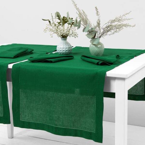 LUNA Chemin de table vert