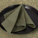 LUNA Serviette de table olive