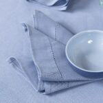 LUNA Serviette de table bleue