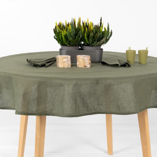 LUNA Nappe ronde/ovale olivier – Image 2