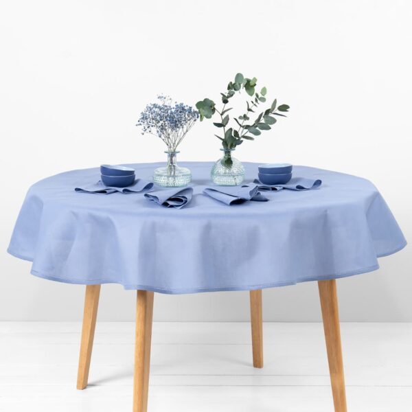 LUNA Nappe ronde/ovale bleue