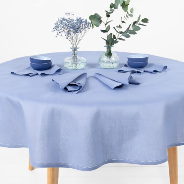 LUNA Nappe ronde/ovale bleue – Image 2