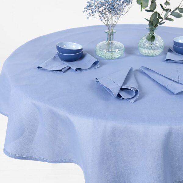 LUNA Nappe ronde/ovale bleue – Image 4