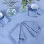 LUNA Nappe ronde/ovale bleue