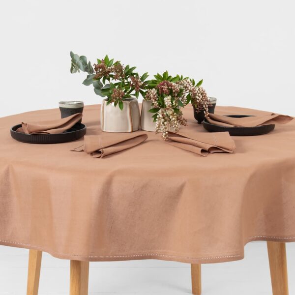 LUNA Nappe ronde/ovale marron clair – Image 2