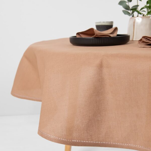 LUNA Nappe ronde/ovale marron clair – Image 3