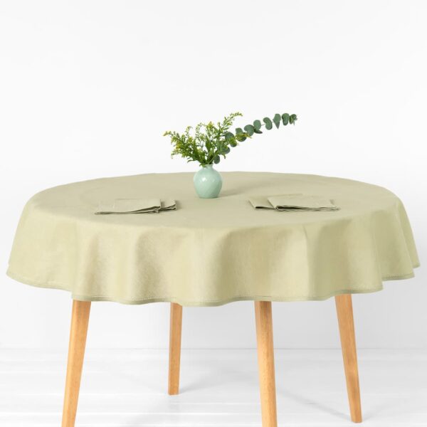 LUNA Nappe ronde/ovale vert clair