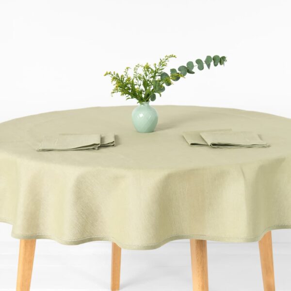 LUNA Nappe ronde/ovale vert clair – Image 2