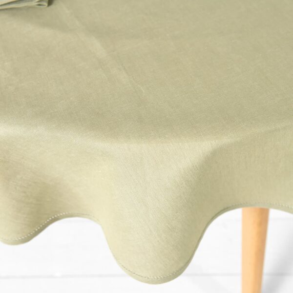 LUNA Nappe ronde/ovale vert clair – Image 3