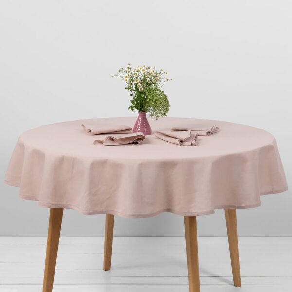 LUNA Nappe ronde/ovale rose pâle